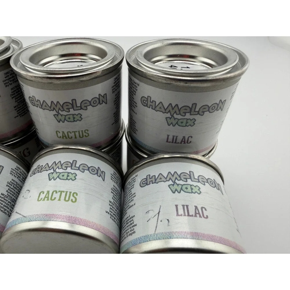 Chameleon Wax Furniture Finishing Iridescent Wax 40ml: Apricot Cactus Lilac